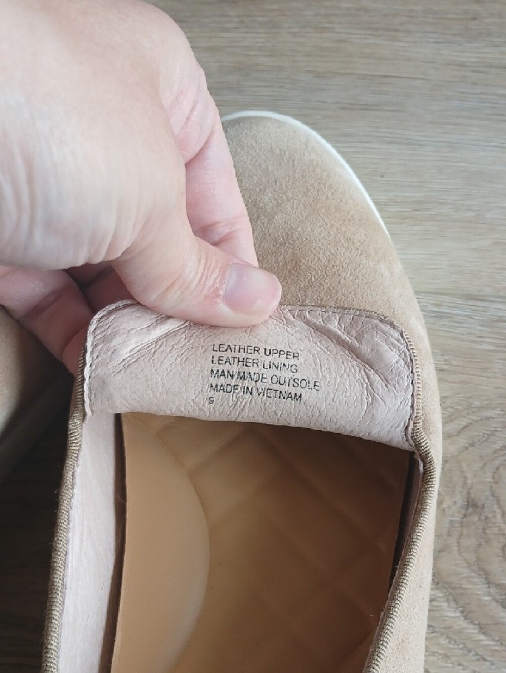 Birdies 9 Slip-On Loafer Mules in Light Taupe Tan Brown Leather Flats - Picture 6 of 6